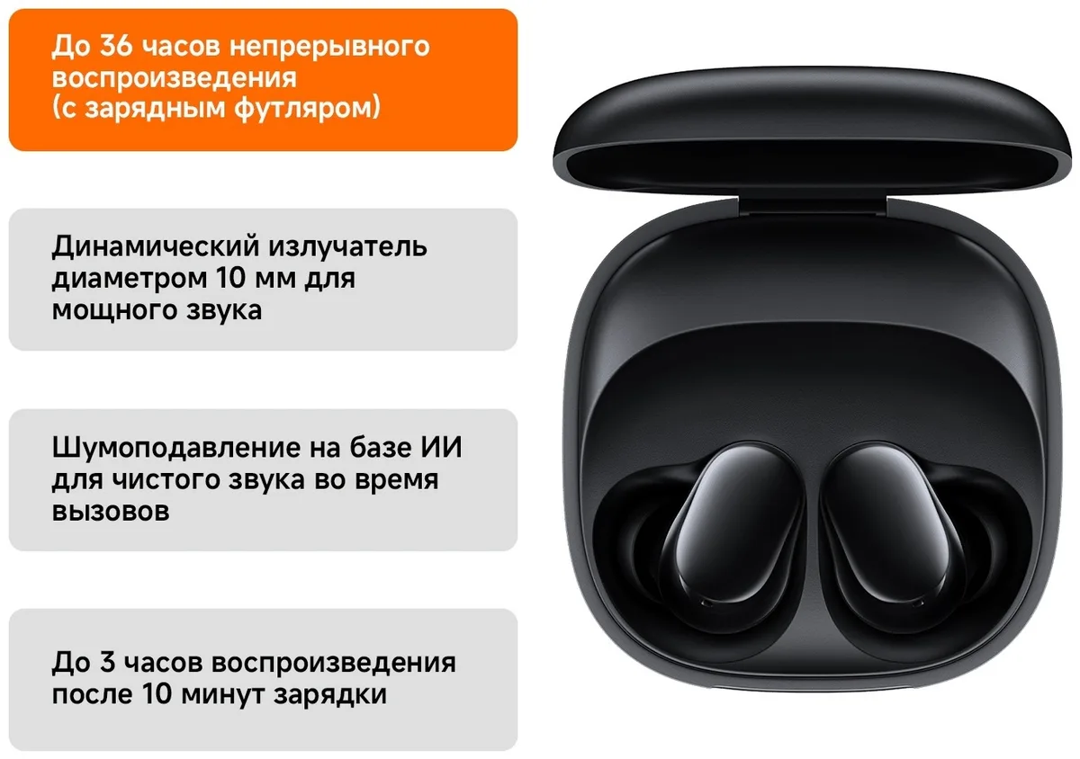 Наушники Redmi Buds 6 Play Black
