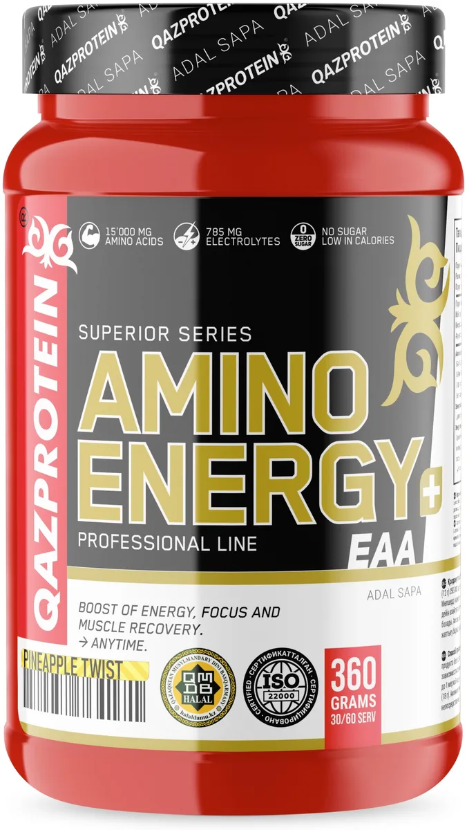Аминокислотный комплекс Qazprotein Amino Energy EAA ананас 360г (4171)