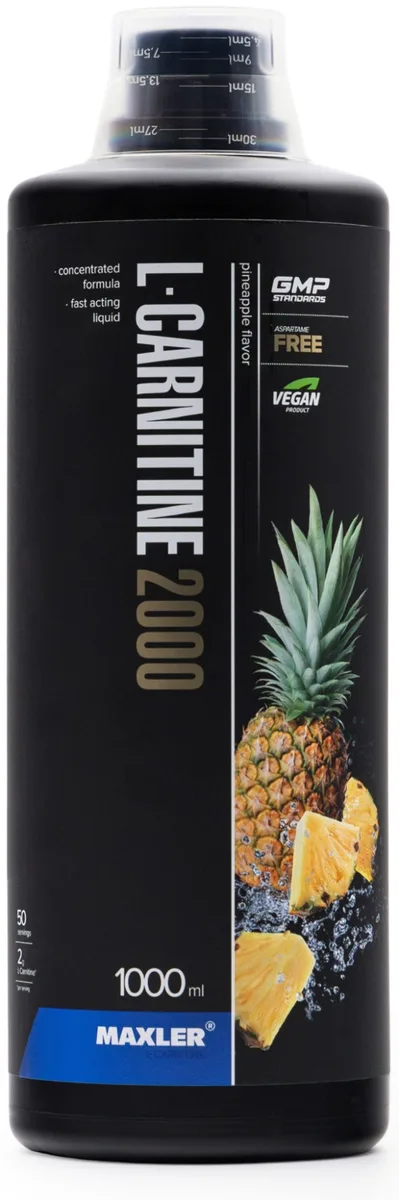 Аминокислота Maxler L-Carnitine 2000 Pineapple 1000мл (8111)