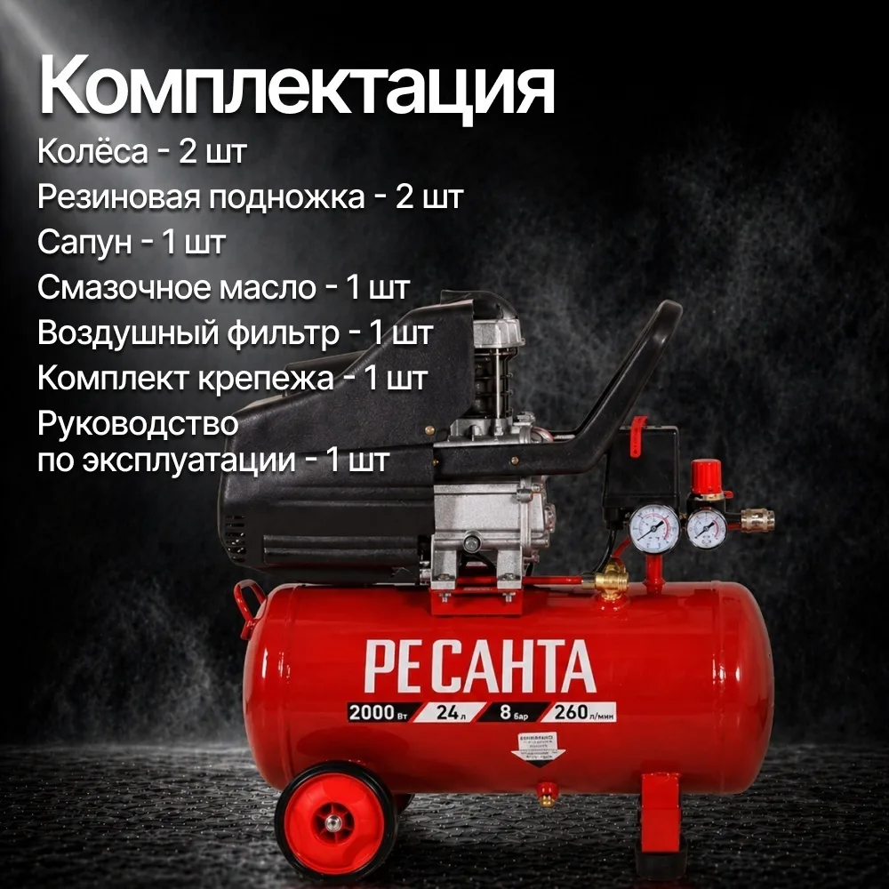 Компрессор Ресанта КП-24/260М