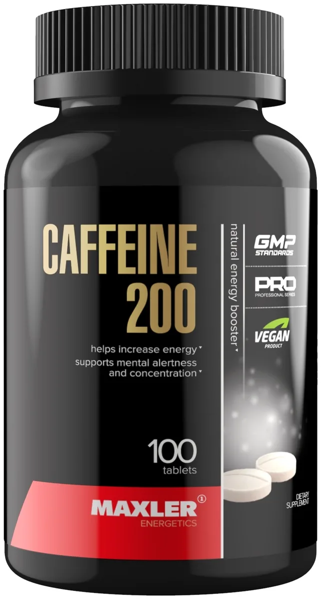 Предтренировочный комплекс Maxler Caffeine 200 Таблеток 100шт (0210)