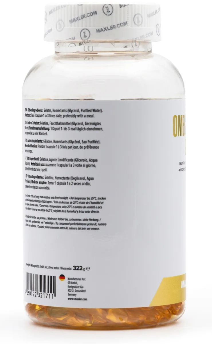 Витамин Maxler Omega-3 Gold капсулы 240 шт (1711)