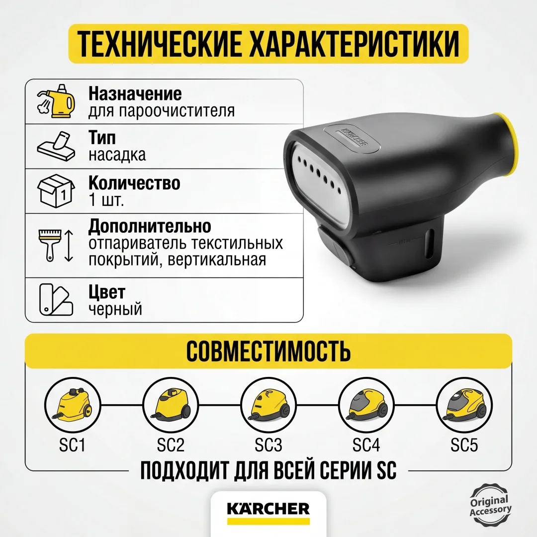 Насадка-отпариватель Karcher SC