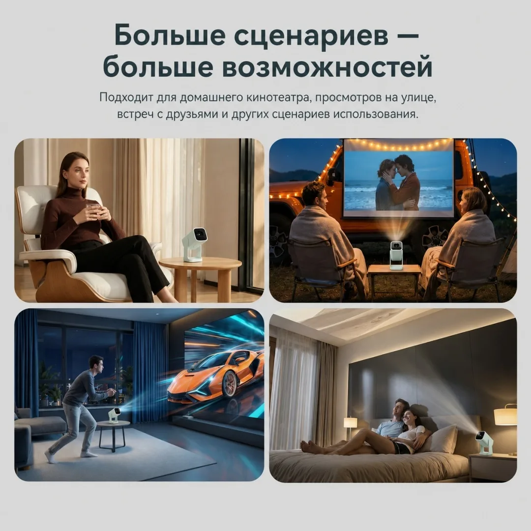 Проектор Wanbo Cube 1 Голубой