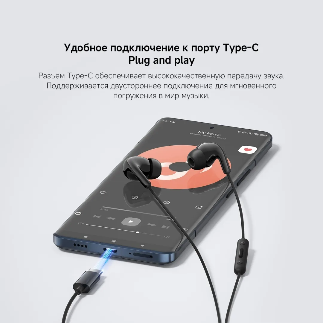 Наушники Xiaomi Type-C Earphones Black