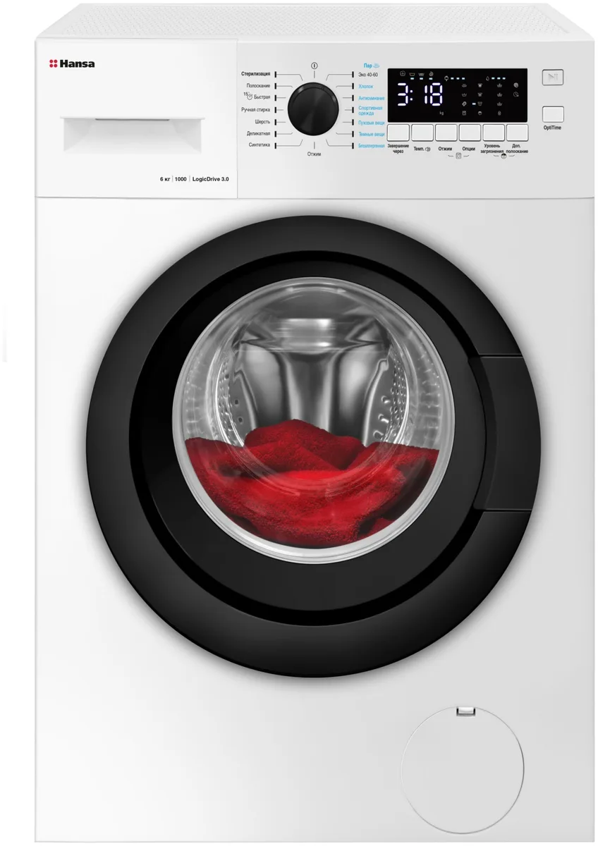 Стиральная машина Hansa WHN6100D3BSW Белый