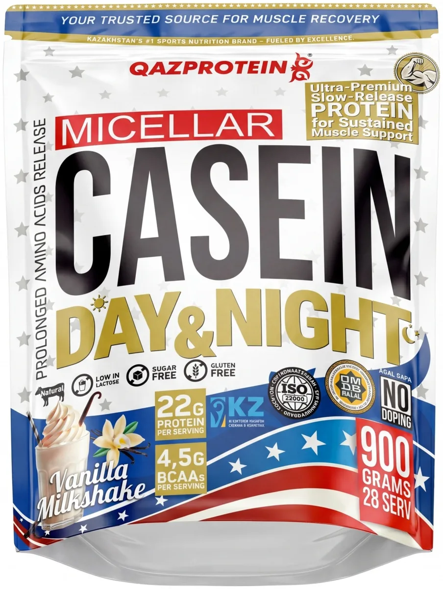Протеин Qazprotein Micellar Casein 900г Ваниль (5055)