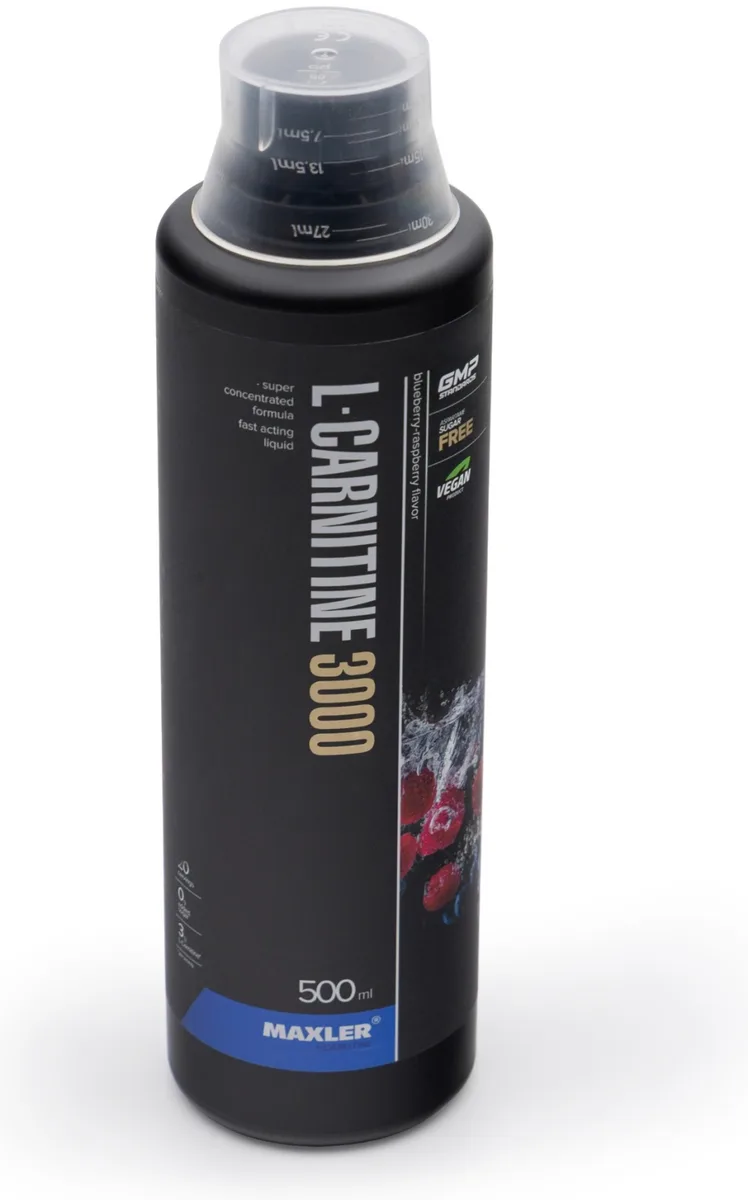 Аминокислота Maxler L-Carnitine 3000 Blueberry Raspberry 500 мл (0942)