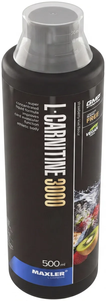Аминокислота Maxler L-Carnitine 3000 Strawberry-Kiwi 500 мл (0935)