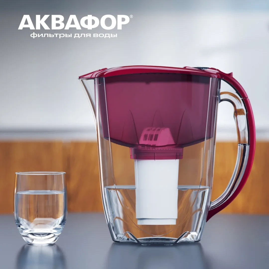 Водоочиститель Кувшин Аквафор Престиж А5 вишневый