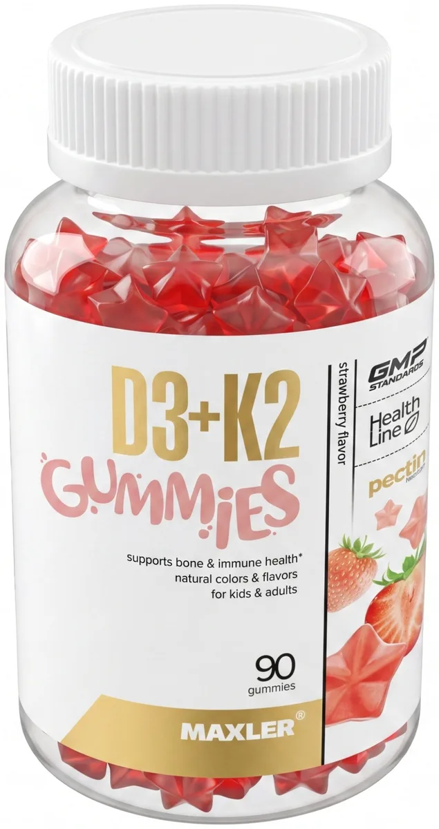 Витамин Maxler D3 K2 Gummies KIDS Strawberry 90шт (1941)