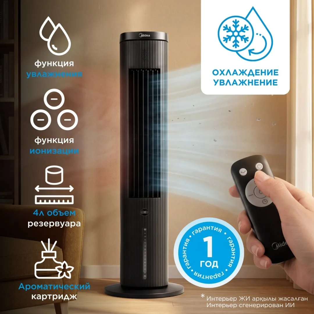 Воздухоохладитель Midea AC100-25JR черный