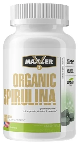 Витамин Maxler Organic Spirulina 180шт (0302)