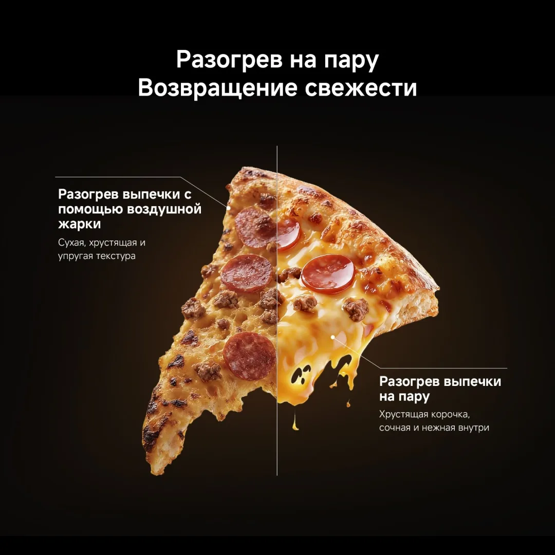 Аэрогриль Xiaomi Mijia Smart Steam Air Fryer 7L Черный