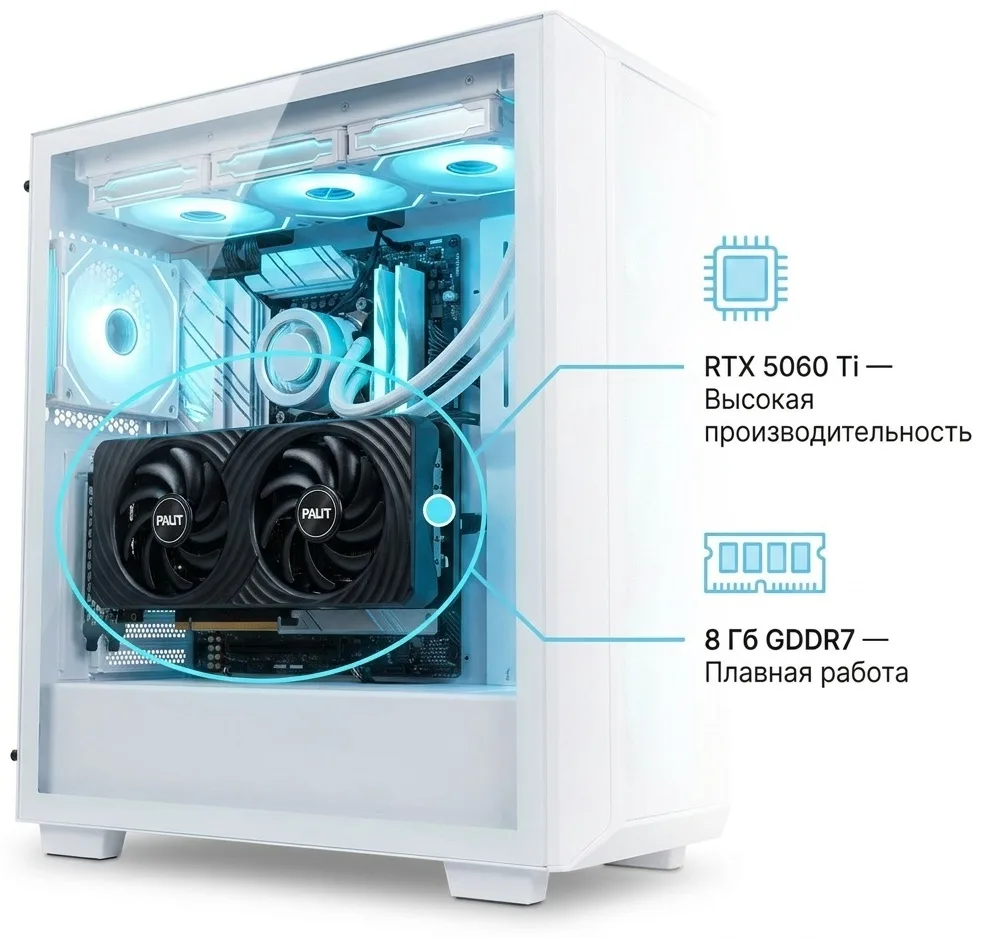 Видеокарта PALIT RTX 5060 Ti DUAL 8GB