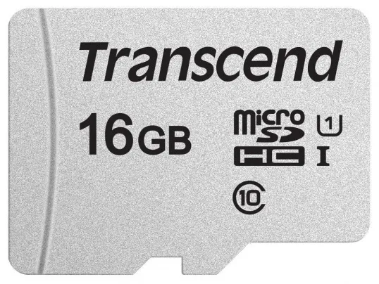 Карта памяти Transcend MicroSD 16GB Class 10 U1 TS16GUSD300S