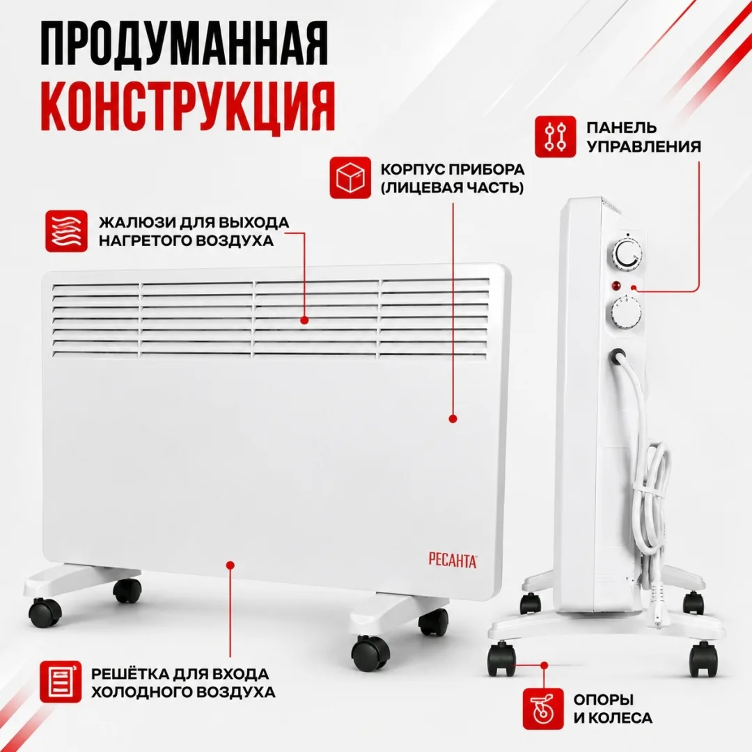 Обогреватель конвекторный Ресанта ОК-2500