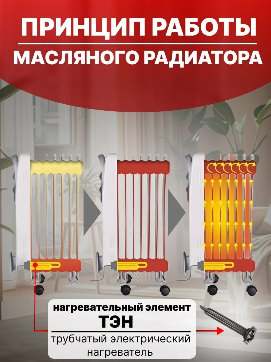 Обогреватель масляный Ресанта ОМ- 9Н