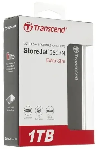 Внешний накопитель 2,5 1TB Transcend TS1TSJ25C3N
