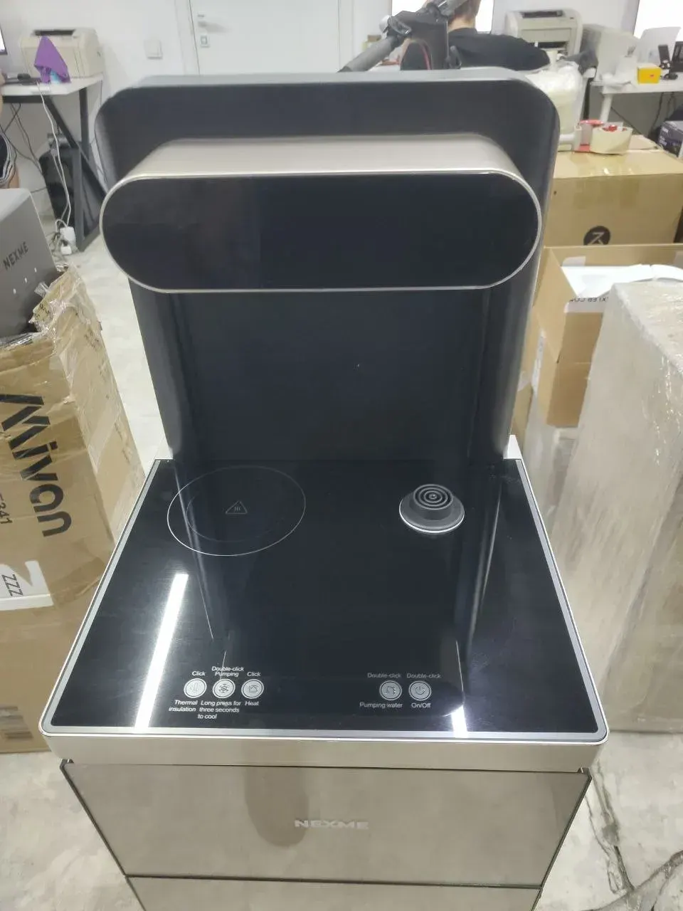 Кулер для воды напольный NEXME TeaBar AFK-8859 Бронзовый, Уценка — фото дефекта 7