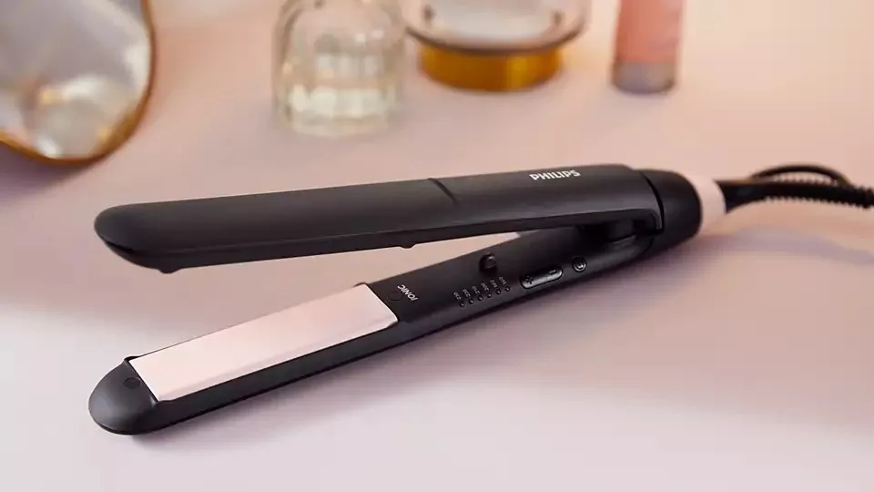 Утюжок Philips BHS 378/00 Черный/Розовый