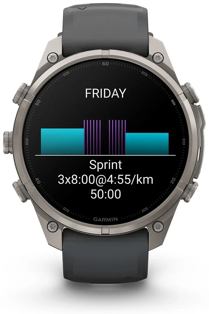Смарт-часы Garmin Fenix 9 Pro 47 мм серебристый-серый (04336-26)