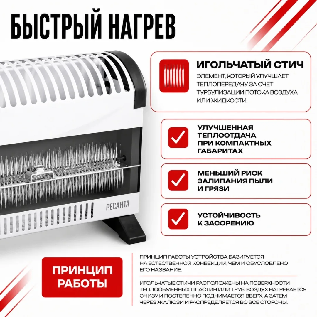 Обогреватель конвекторный Ресанта ОК-20С