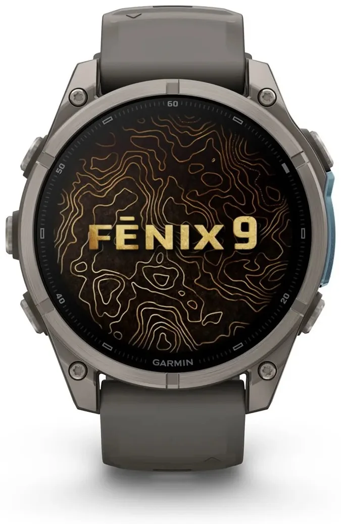 Смарт-часы Garmin Fenix 9 47 мм серебристый-серый (04762-01)