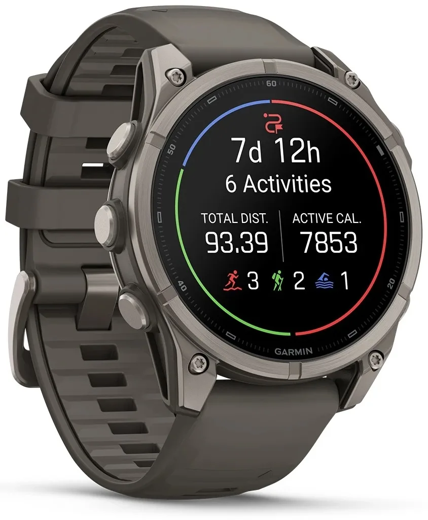 Смарт-часы Garmin Fenix 9 47 мм серебристый-серый (04762-01)