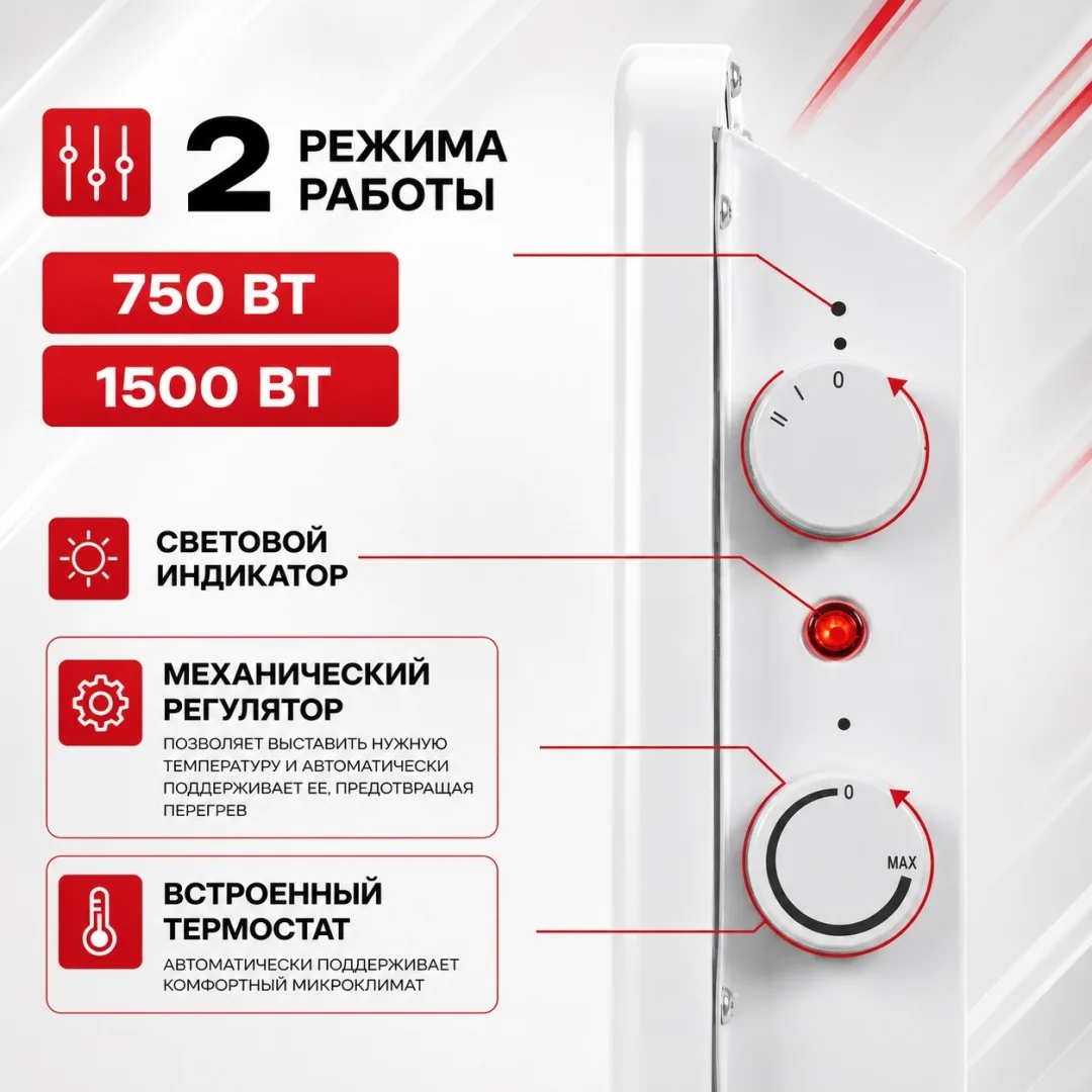 Обогреватель конвекторный Ресанта ОК-1500