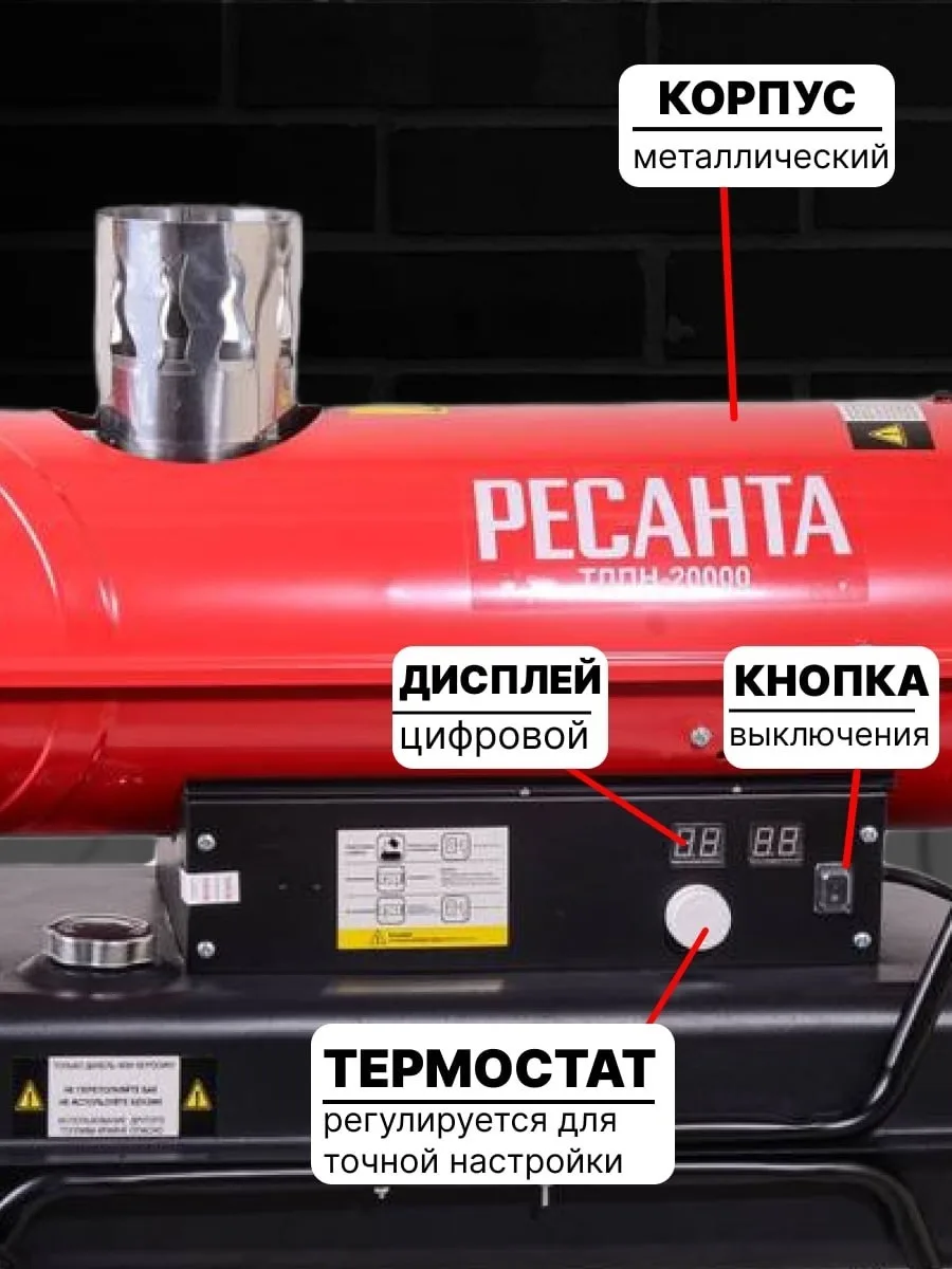 Тепловая дизельная пушка Ресанта ТДПН-20000