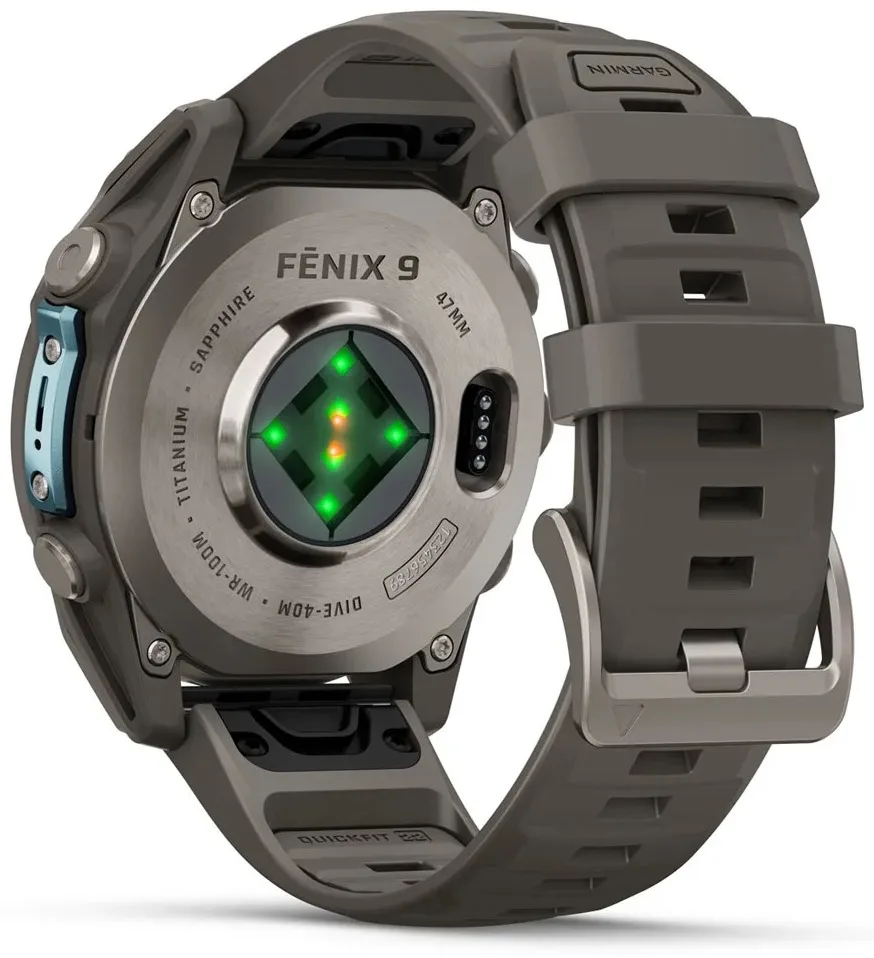 Смарт-часы Garmin Fenix 9 47 мм серебристый-серый (04762-01)