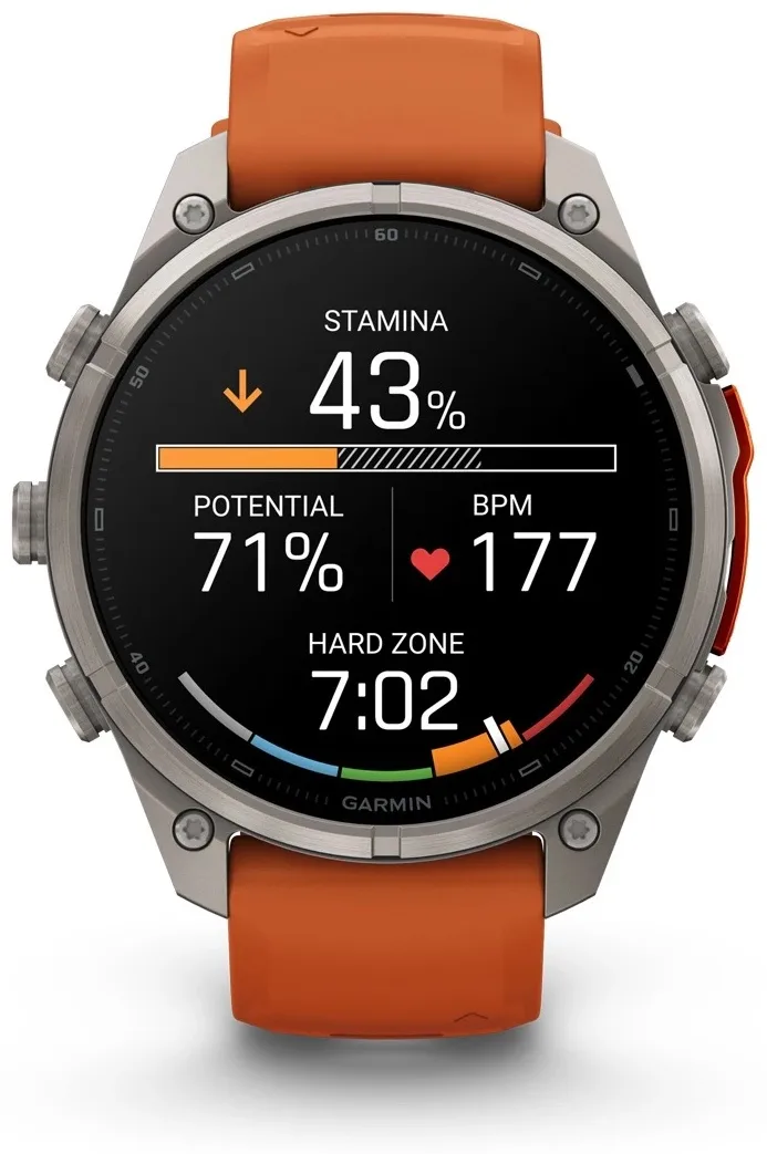 Смарт-часы Garmin Fenix 9 Pro 47 мм серебристый-оранжевый (04336-01)