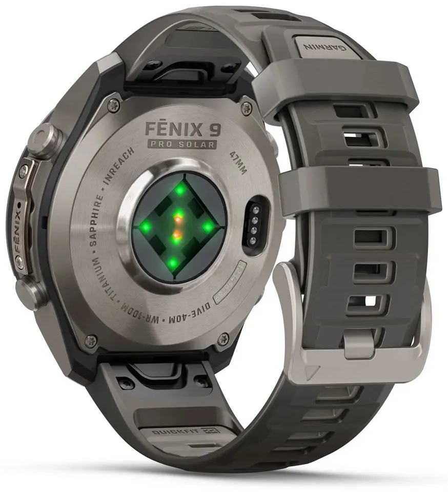 Смарт-часы Garmin Fenix 9 Pro 47 мм серебристый-серый (04338-01)