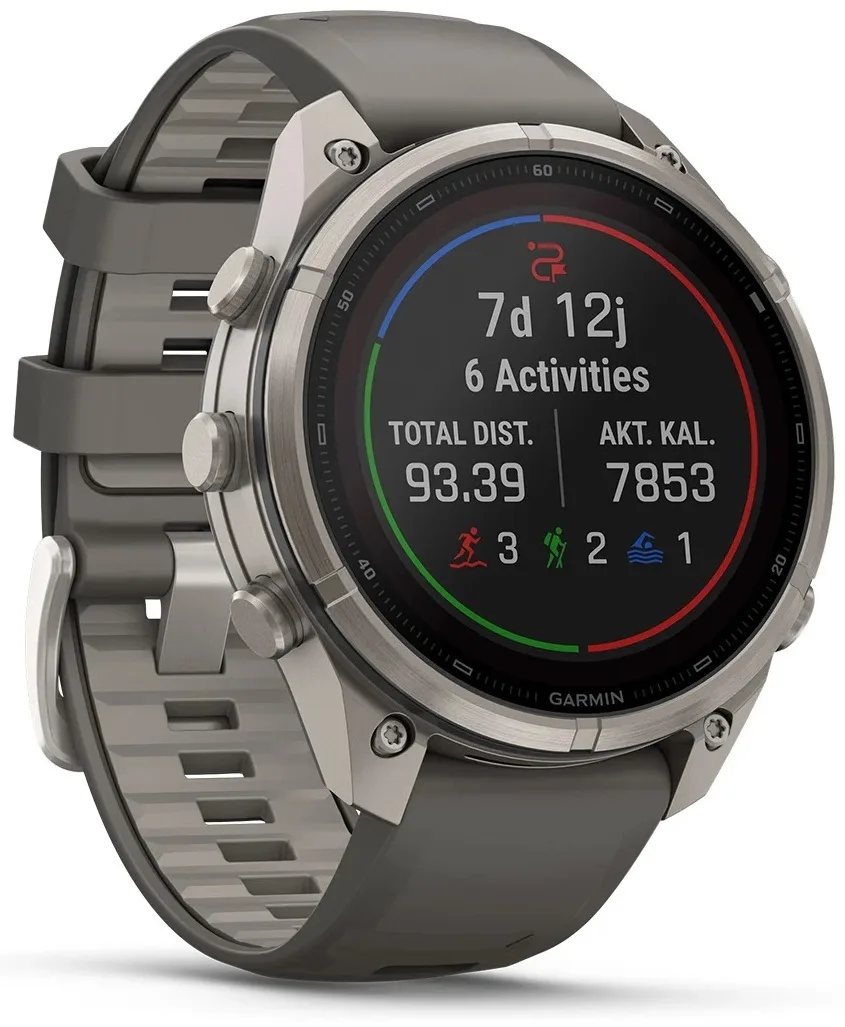 Смарт-часы Garmin Fenix 9 Pro 47 мм серебристый-серый (04338-01)