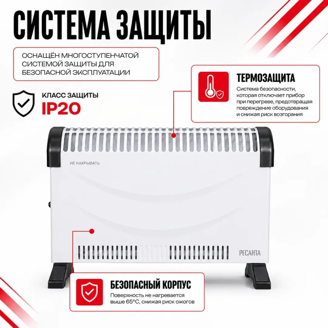Обогреватель конвекторный Ресанта ОК-20С