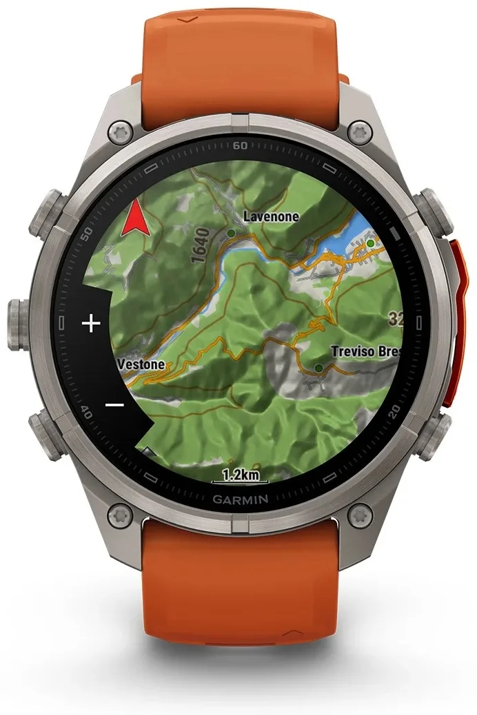 Смарт-часы Garmin Fenix 9 Pro 47 мм серебристый-оранжевый (04336-01)