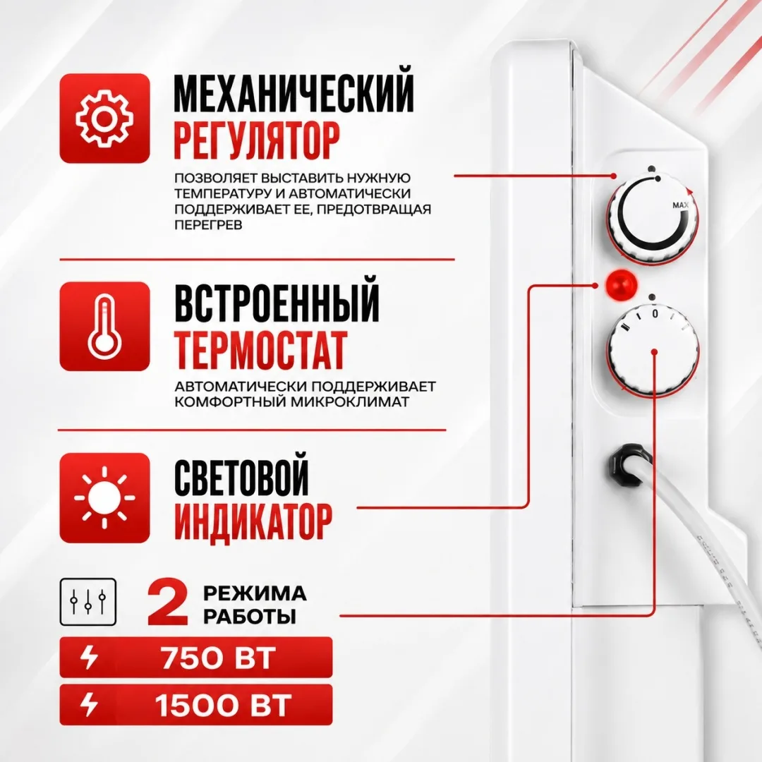 Обогреватель конвекторный Ресанта ОК-1500СН