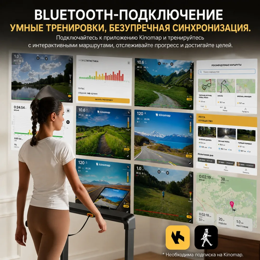 Беговая дорожка KINGSMITH Treadmill MX8 WP380A5 Черный
