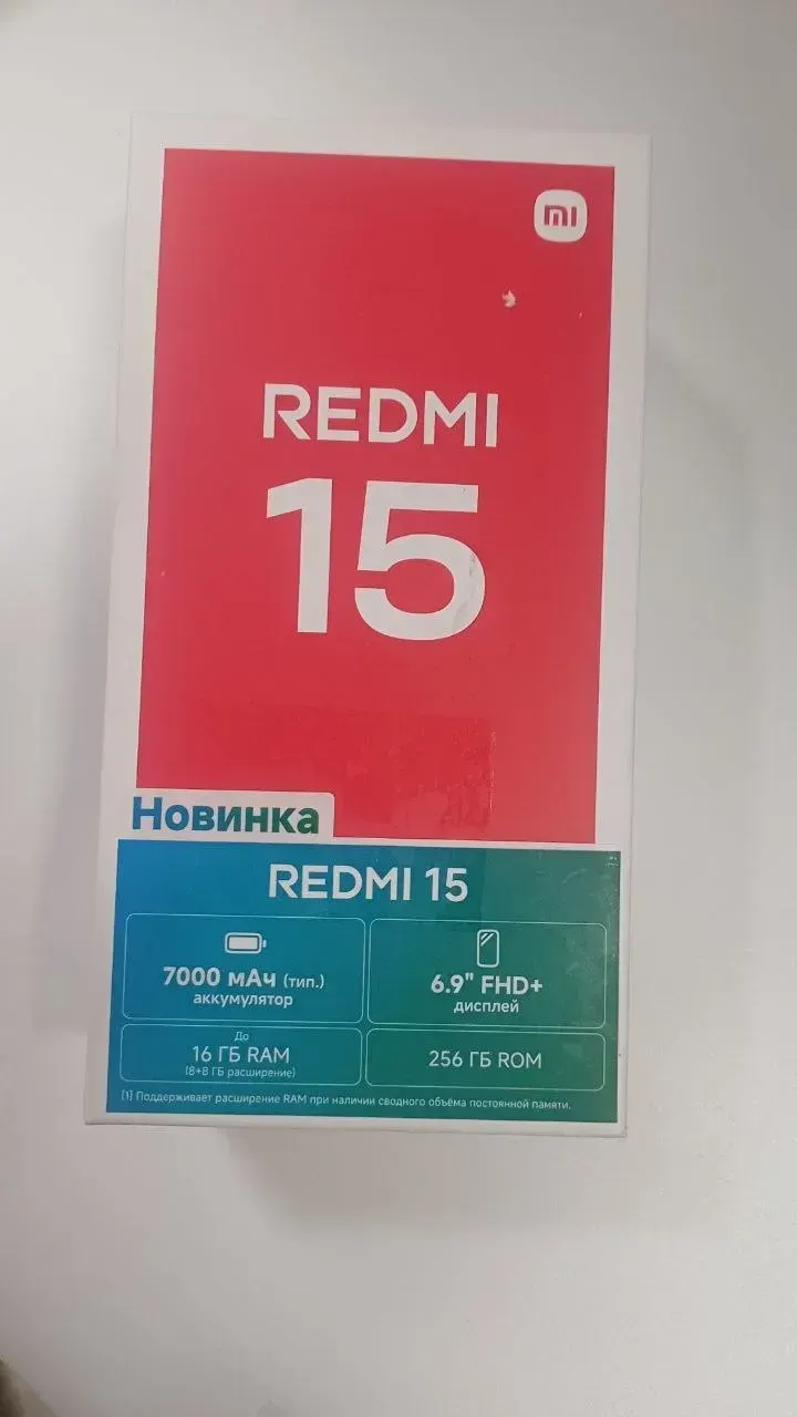 Смартфон Redmi 15 8/256GB Midnight Black, Уценка — фото дефекта 2