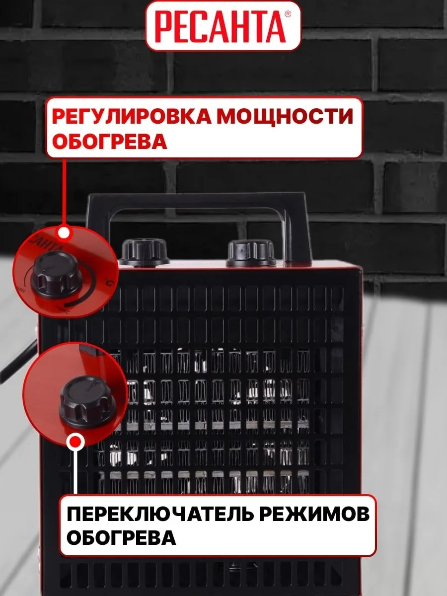 Тепловая электрическая пушка Ресанта ТЭПК-2000