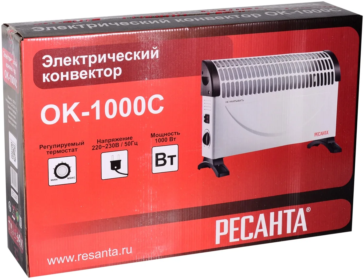 Обогреватель конвекторный Ресанта ОК-1000C