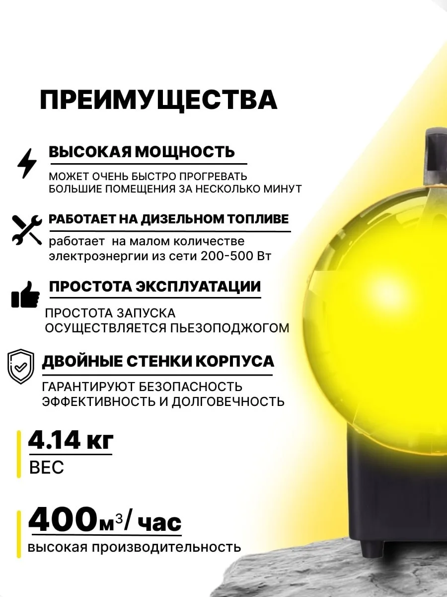 Тепловая газовая пушка Eurolux ТГП-EU-15000