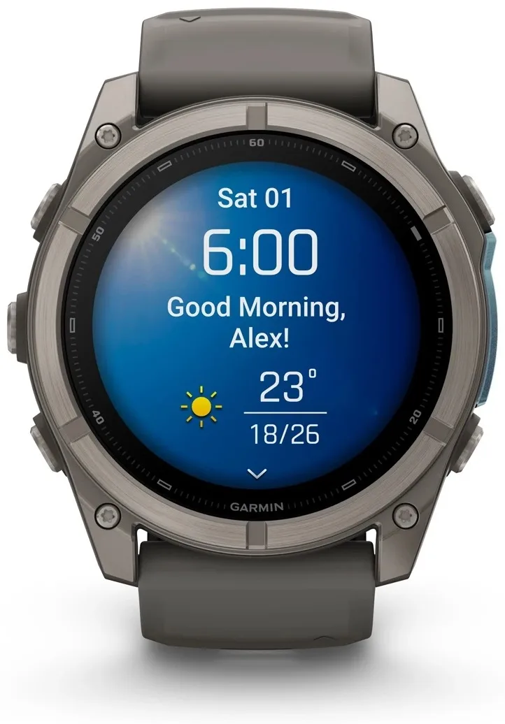 Смарт-часы Garmin Fenix 9 51 мм серебристый-серый (04763-01)