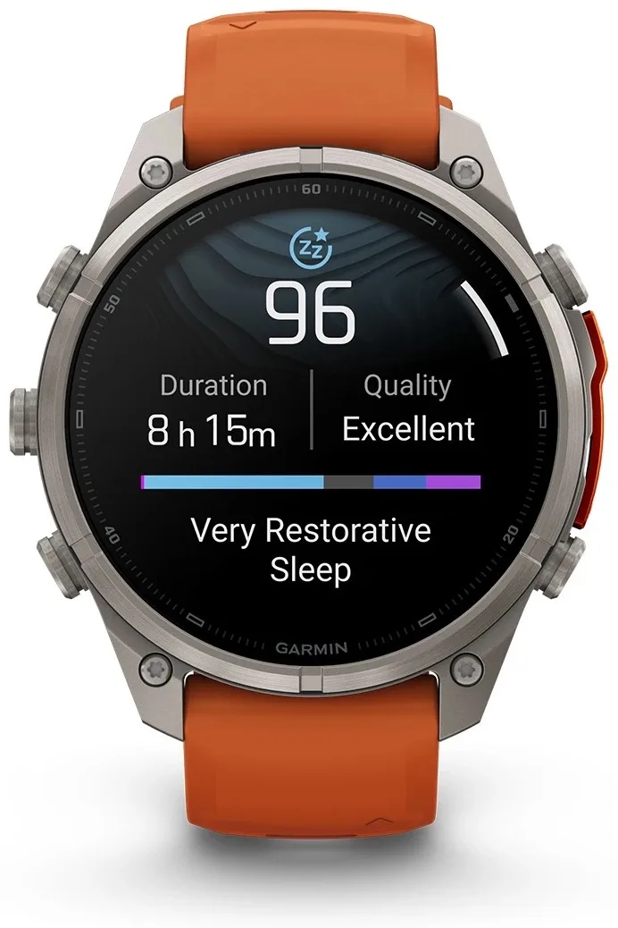 Смарт-часы Garmin Fenix 9 Pro 47 мм серебристый-оранжевый (04336-01)