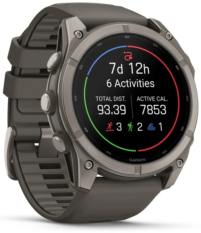 Смарт-часы Garmin Fenix 9 51 мм серебристый-серый (04763-01)