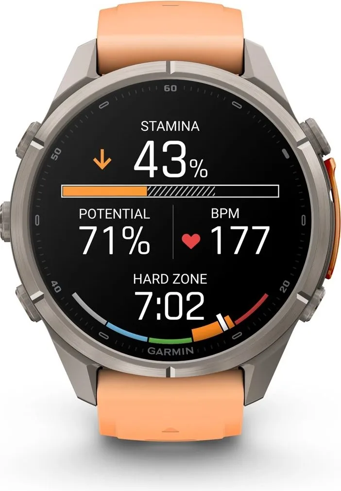 Смарт-часы Garmin Fenix 9 Pro 43 мм серебристый-оранжевый (04335-01)