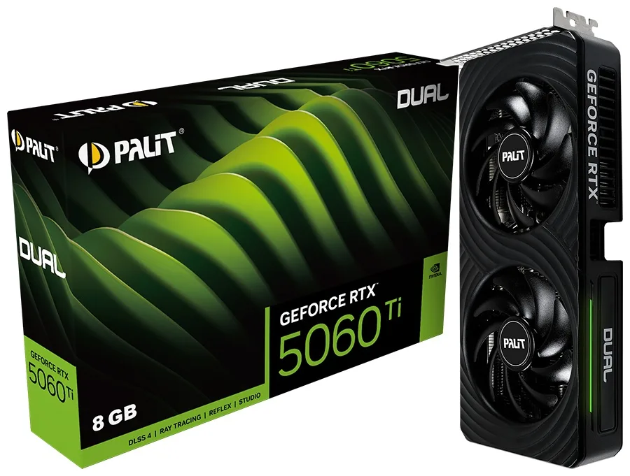Видеокарта PALIT RTX 5060 Ti DUAL 8GB