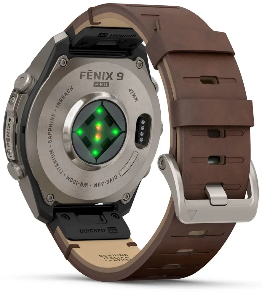 Смарт-часы Garmin Fenix 9 Pro 47 мм серебристый-коричневый (04336-41)