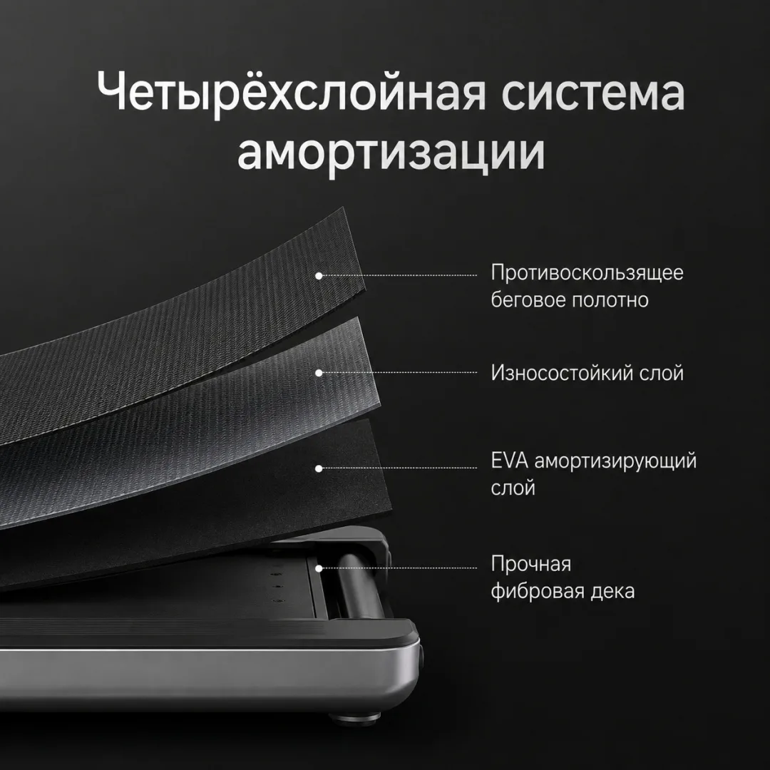 Беговая дорожка KINGSMITH Treadmill X214 WP460B4 Черный